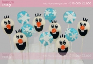 Cake pop Elsa, olaf